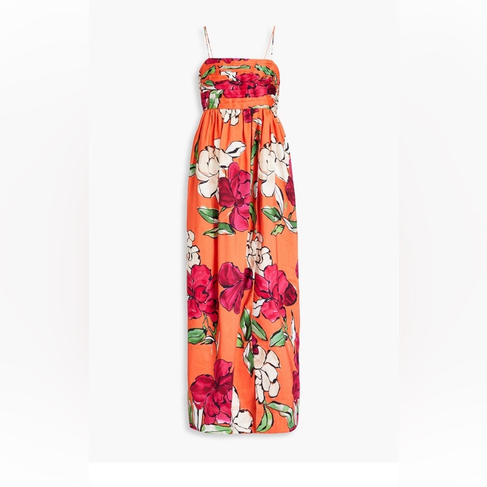AJE monumental floral print maxi dress